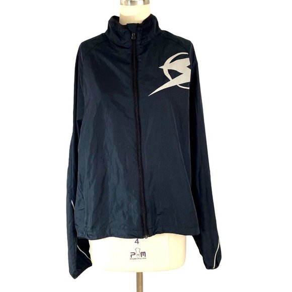 SUGOI Mens Jacket Size M Black Full Zip Windbreaker with Back Pocket Cycling - Picture 2 of 8